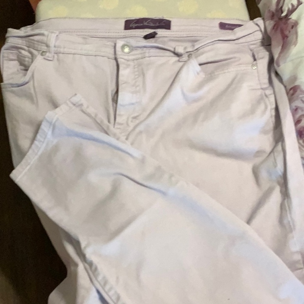 Gloria Vanderbilt Amanda 18W light purple jeans